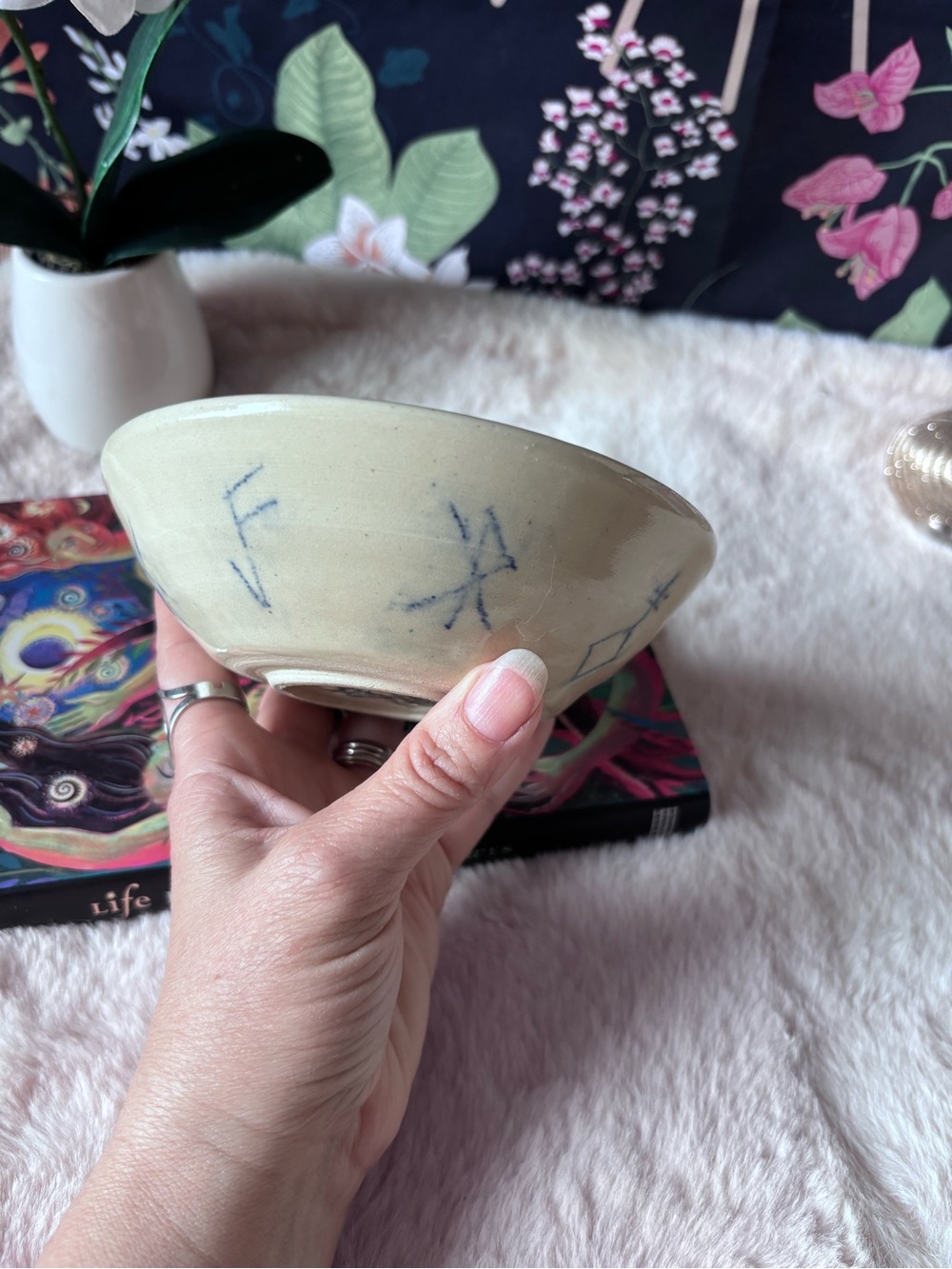 Handcrafted Ceramic Bind Rune Bowl
